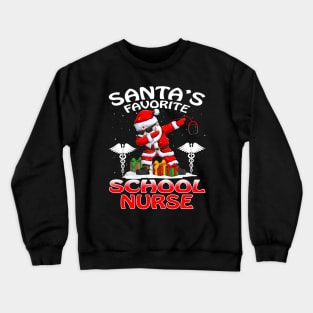 Santas Favorite School Nurse Christmas T Shirt Crewneck Sweatshirt